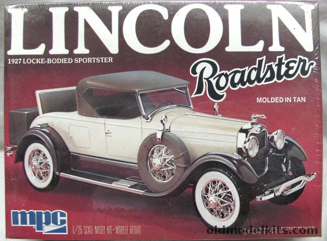 MPC 1/25 1927 Lincoln Roadster With Locke Coachwork, 1-3152 plastic model kit